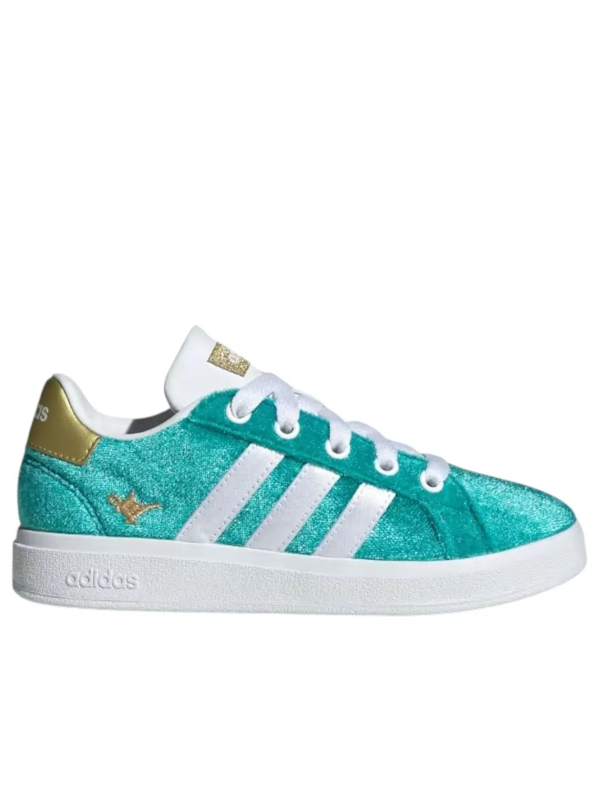 (GS) Adidas x Disney Jasmine Grand Court 2.0 'Pure Teal' — изображение 2 из 6