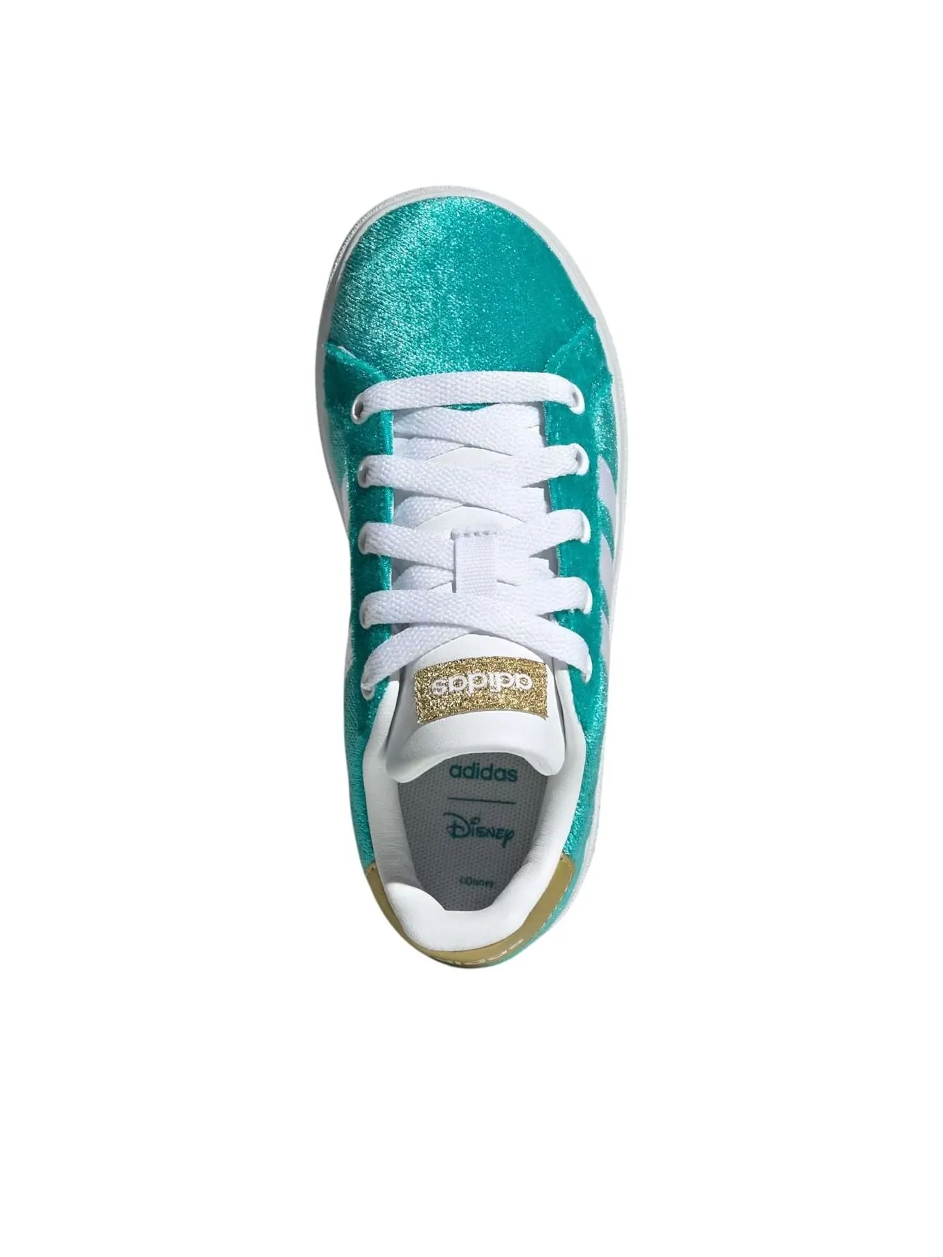 (GS) Adidas x Disney Jasmine Grand Court 2.0 'Pure Teal' — изображение 3 из 6