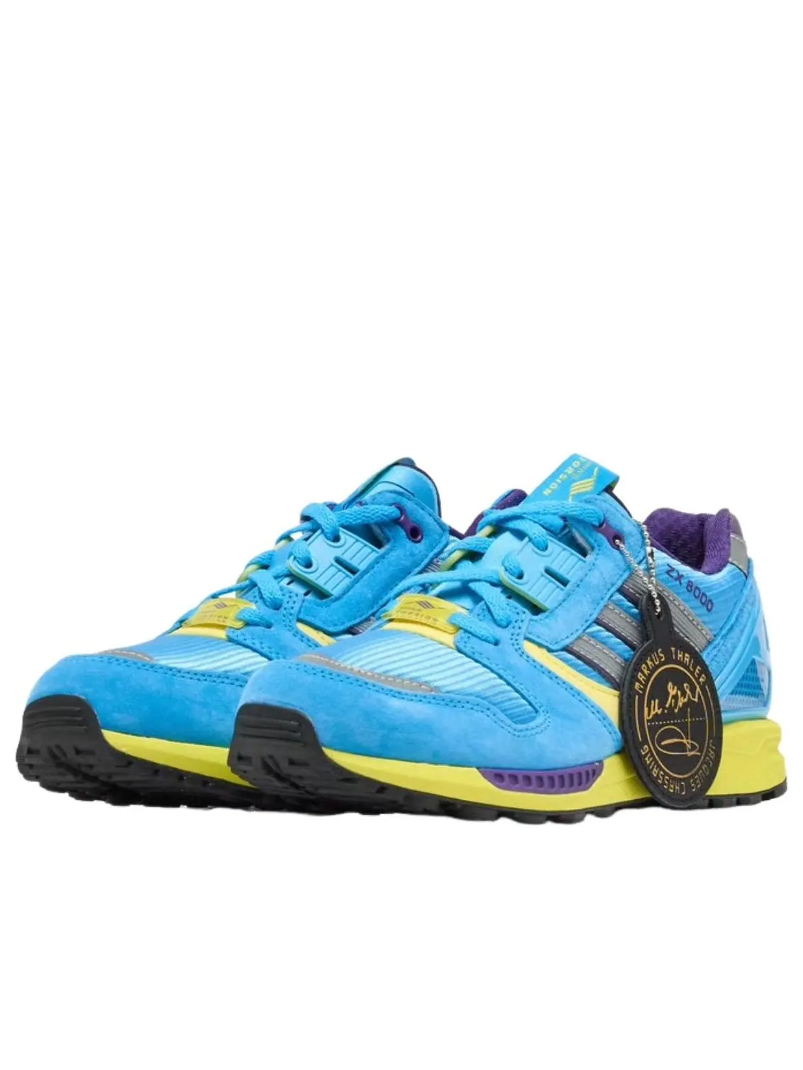 Adidas ZX 8000 'Consortium Blue Glow Unity Purple' — изображение 4 из 5, синий/синий/фиолетовый