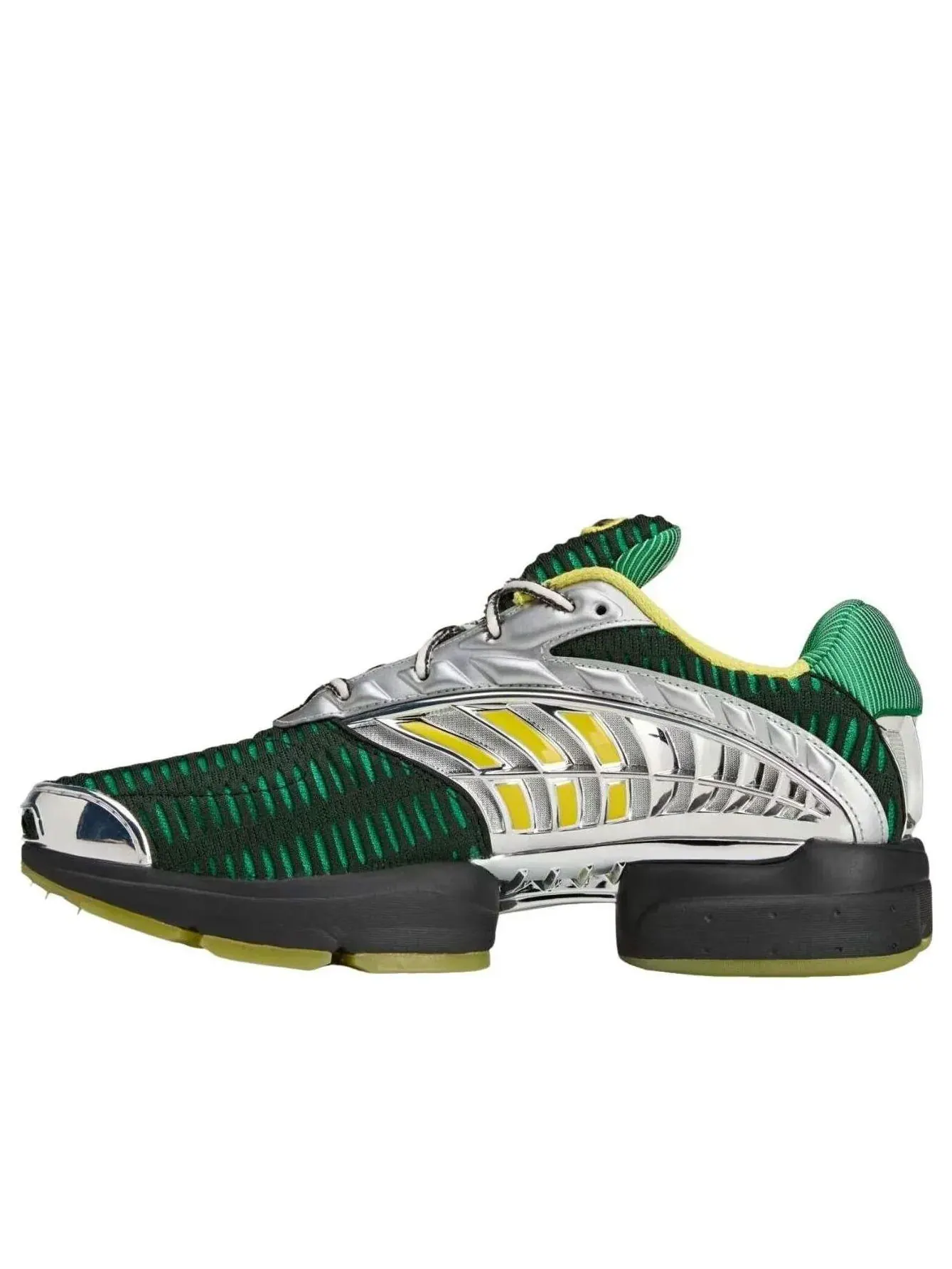 Кроссовки Adidas x Brain Dead Climacool 2 'Green Metallic Silver' — изображение 1 из 6, зеленый