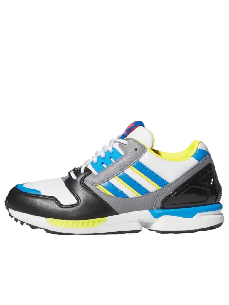 Кроссовки для гольфа Adidas ZX 8000 Spikeless Golf 'Cloud White Lucid Ray Blue Core Black' JQ6807 — 1