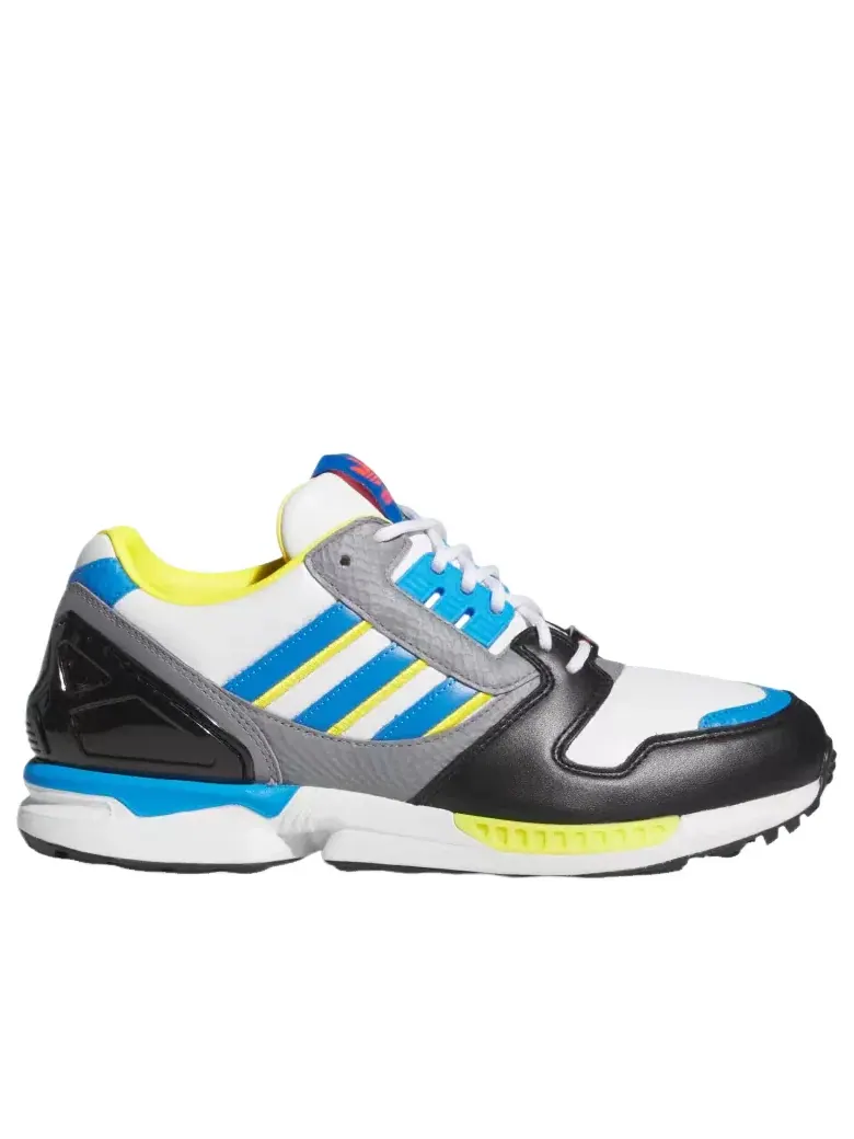 Кроссовки для гольфа Adidas ZX 8000 Spikeless Golf 'Cloud White Lucid Ray Blue Core Black' JQ6807 — 4