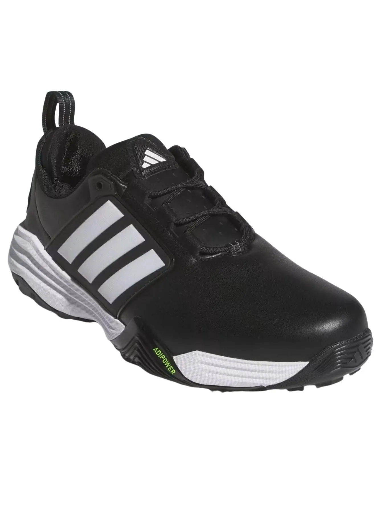 Кроссовки Adidas Adipower 26 Wide Spikeless 'Core Black Cloud White Lucid Lemon' — изображение 2 из 6, черный/белый