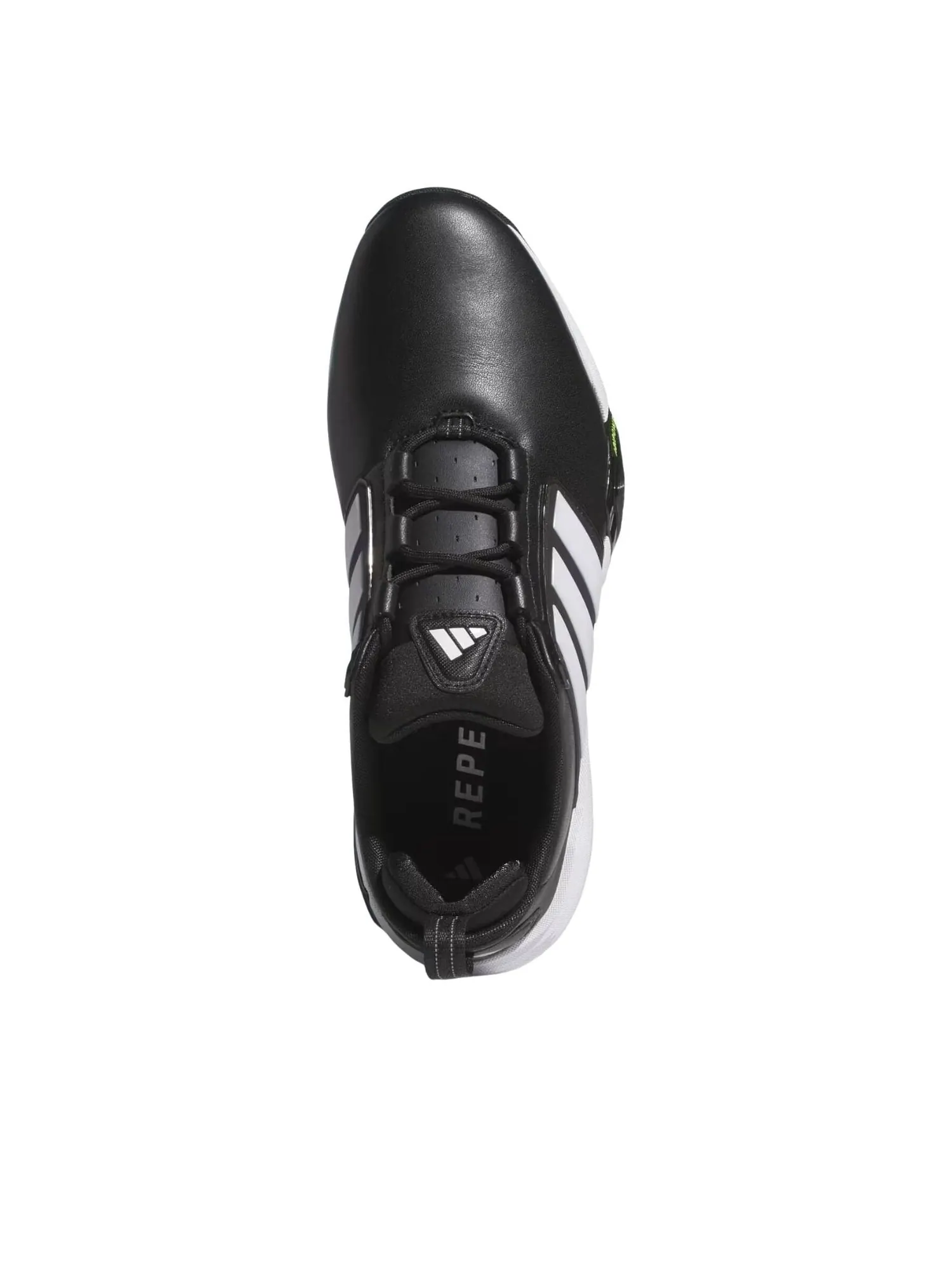 Кроссовки Adidas Adipower 26 Wide Spikeless 'Core Black Cloud White Lucid Lemon' — изображение 4 из 6, черный/белый