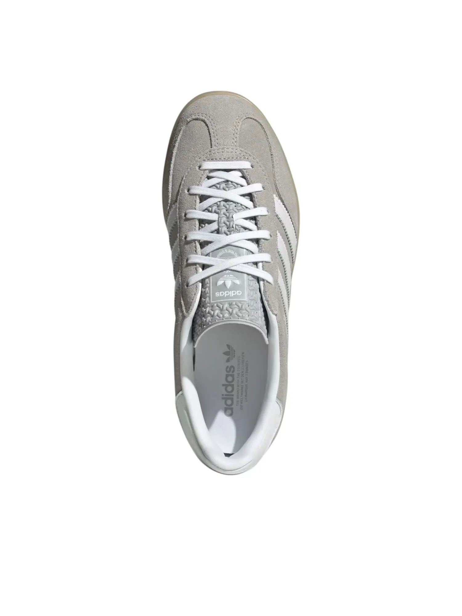 (WMNS) Adidas Gazelle Indoor 'Grey White Gum' — изображение 3 из 5, серый/белый