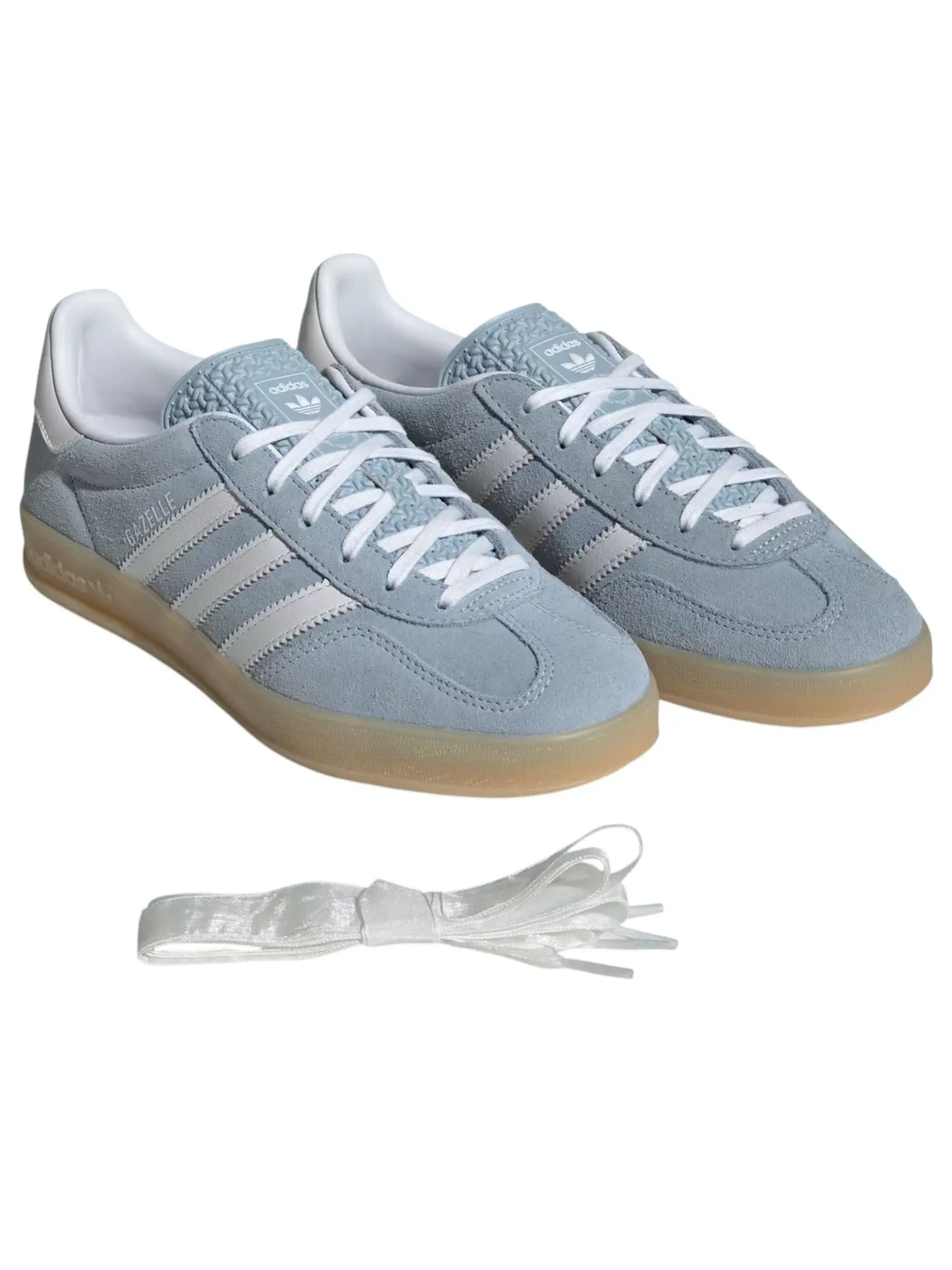 (WMNS) Adidas Gazelle Indoor 'Wonder Blue White Gum' — изображение 3 из 5, синий/белый