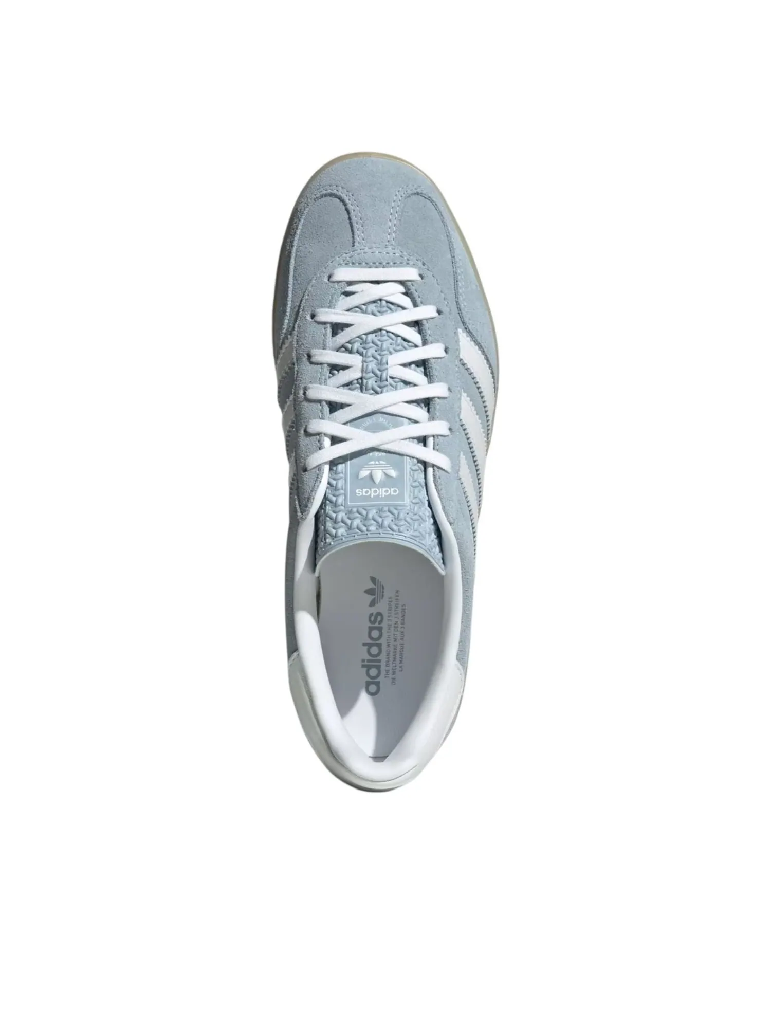 (WMNS) Adidas Gazelle Indoor 'Wonder Blue White Gum' — изображение 4 из 5, синий/белый