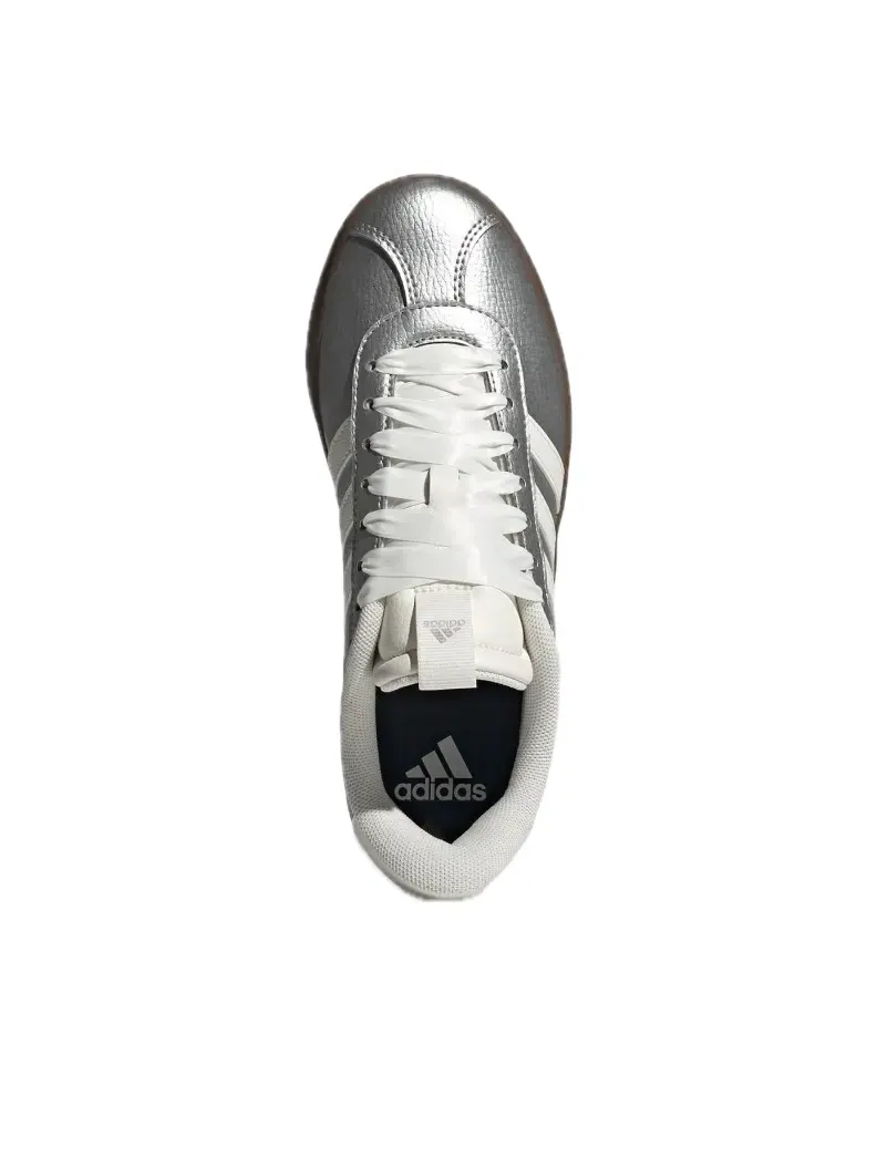 Кроссовки adidas VL COURT 3.0 'Silver Metallic Off White Gum' — изображение 5 из 5, серебряный