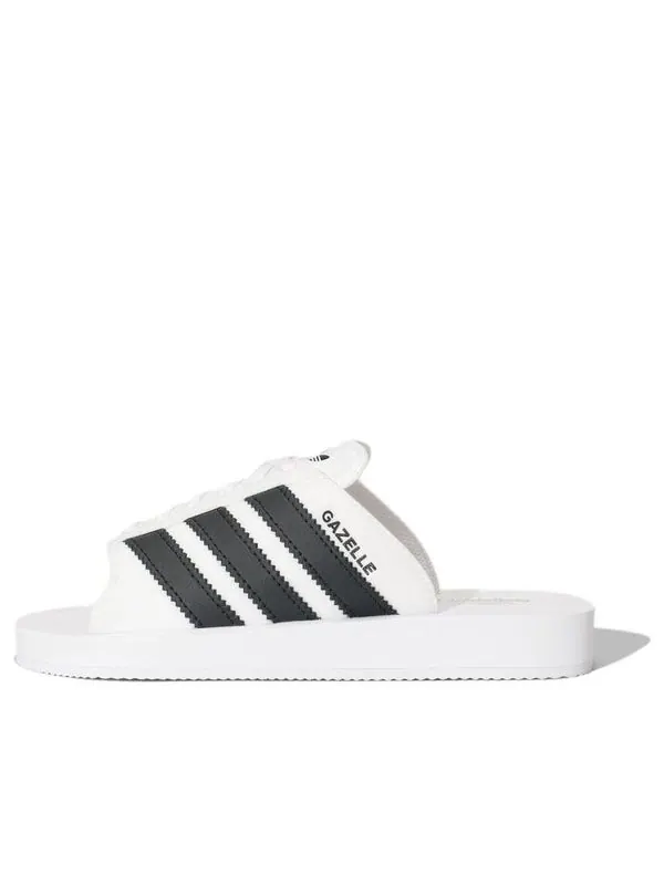 Тапочки gazelle beach slides Adidas — изображение 1 из 4, белый