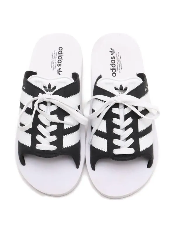 Тапочки gazelle beach slides Adidas — изображение 2 из 3, белый