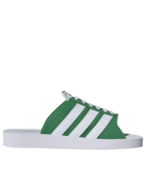 Тапочки gazelle beach slides Adidas — изображение 2 из 4, зеленый