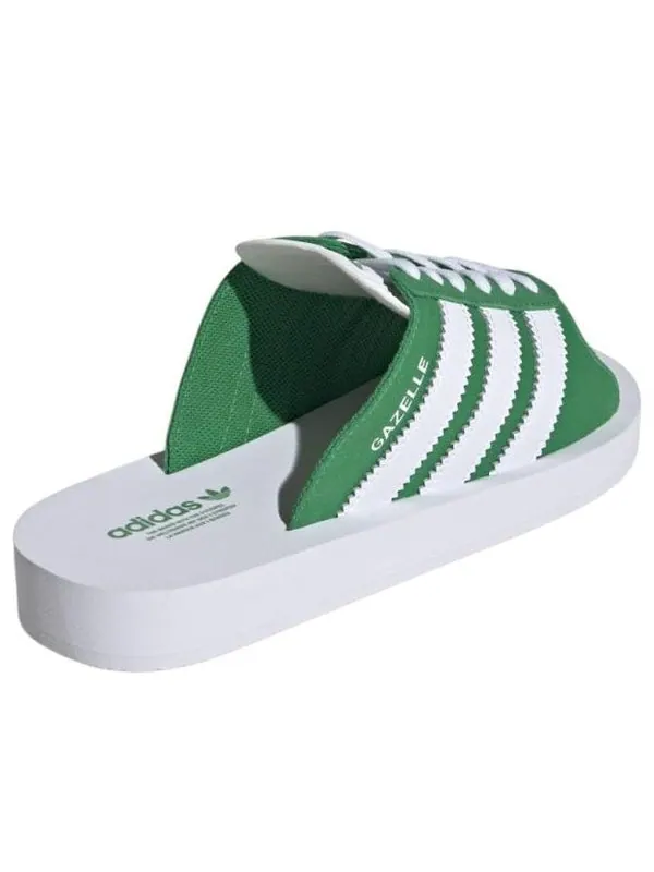 Тапочки gazelle beach slides Adidas — изображение 4 из 4, зеленый