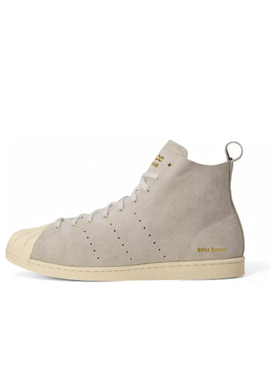 Кроссовки adidas x Wales Bonner Superstar Hi 'Mist Stone' — изображение 1 из 6, серый