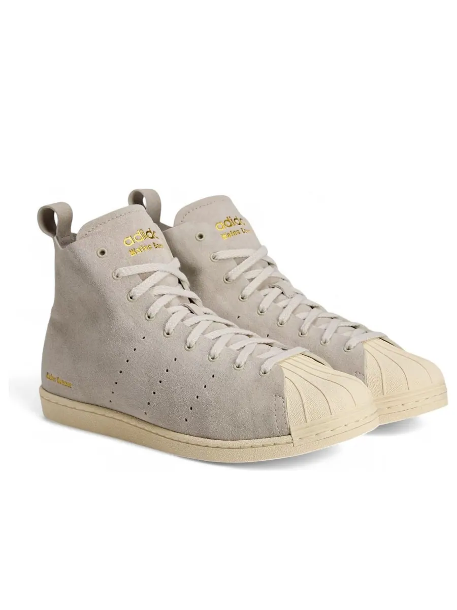 Кроссовки adidas x Wales Bonner Superstar Hi 'Mist Stone' — изображение 3 из 6, серый