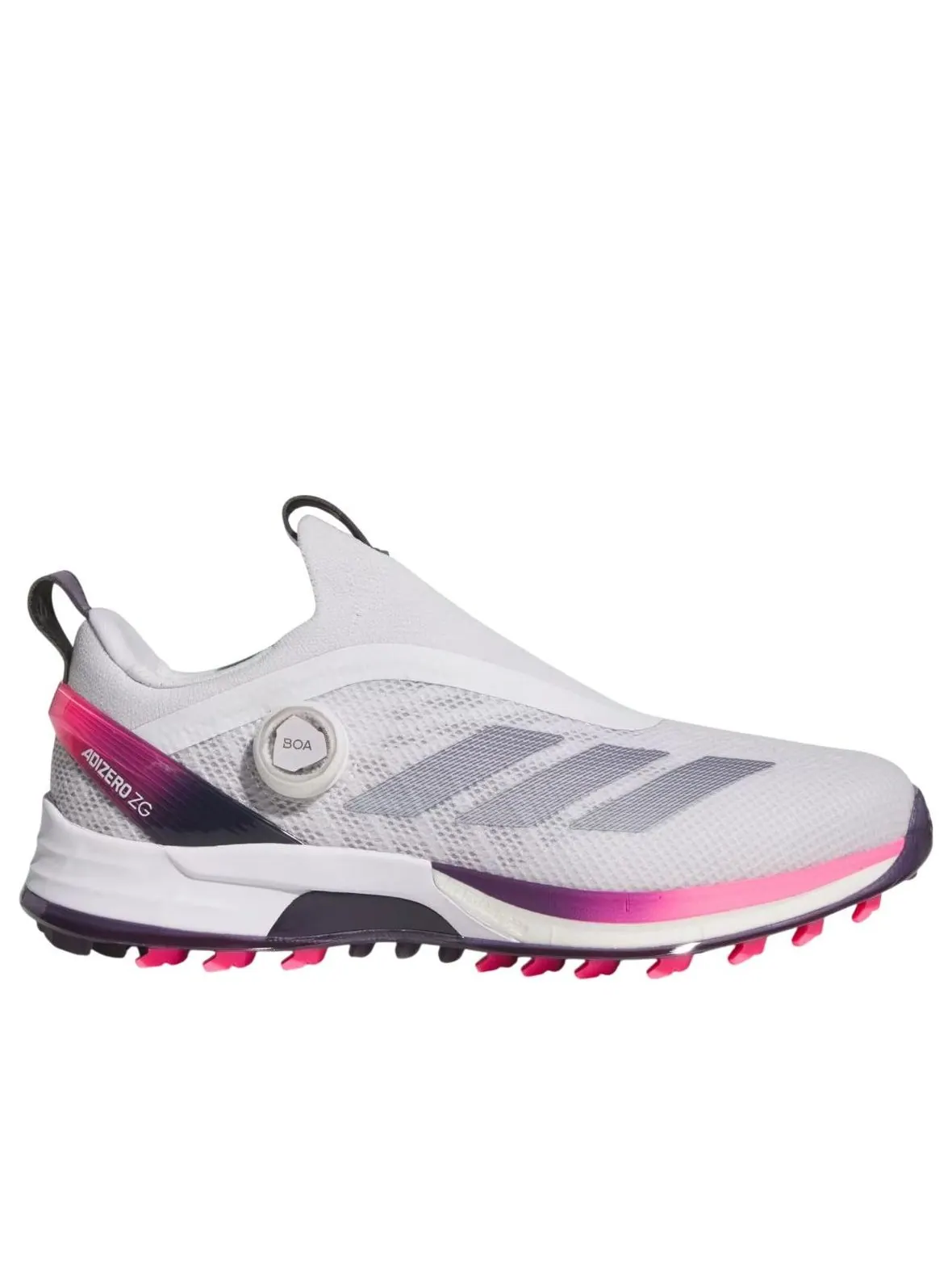 Adidas Adizero ZG Boa Golf 'Dash Grey Lucid Pink' — изображение 2 из 6, серый//розовый