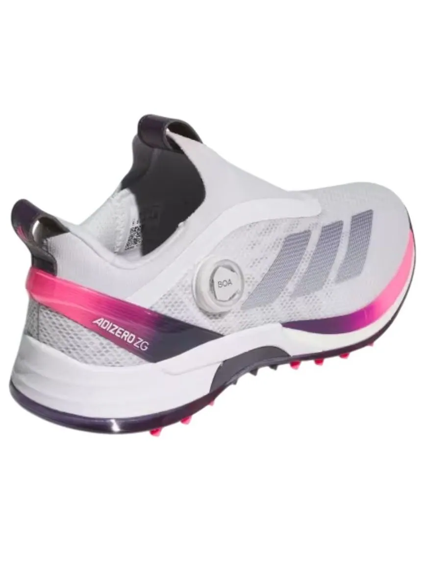 Adidas Adizero ZG Boa Golf 'Dash Grey Lucid Pink' — изображение 6 из 6, серый//розовый