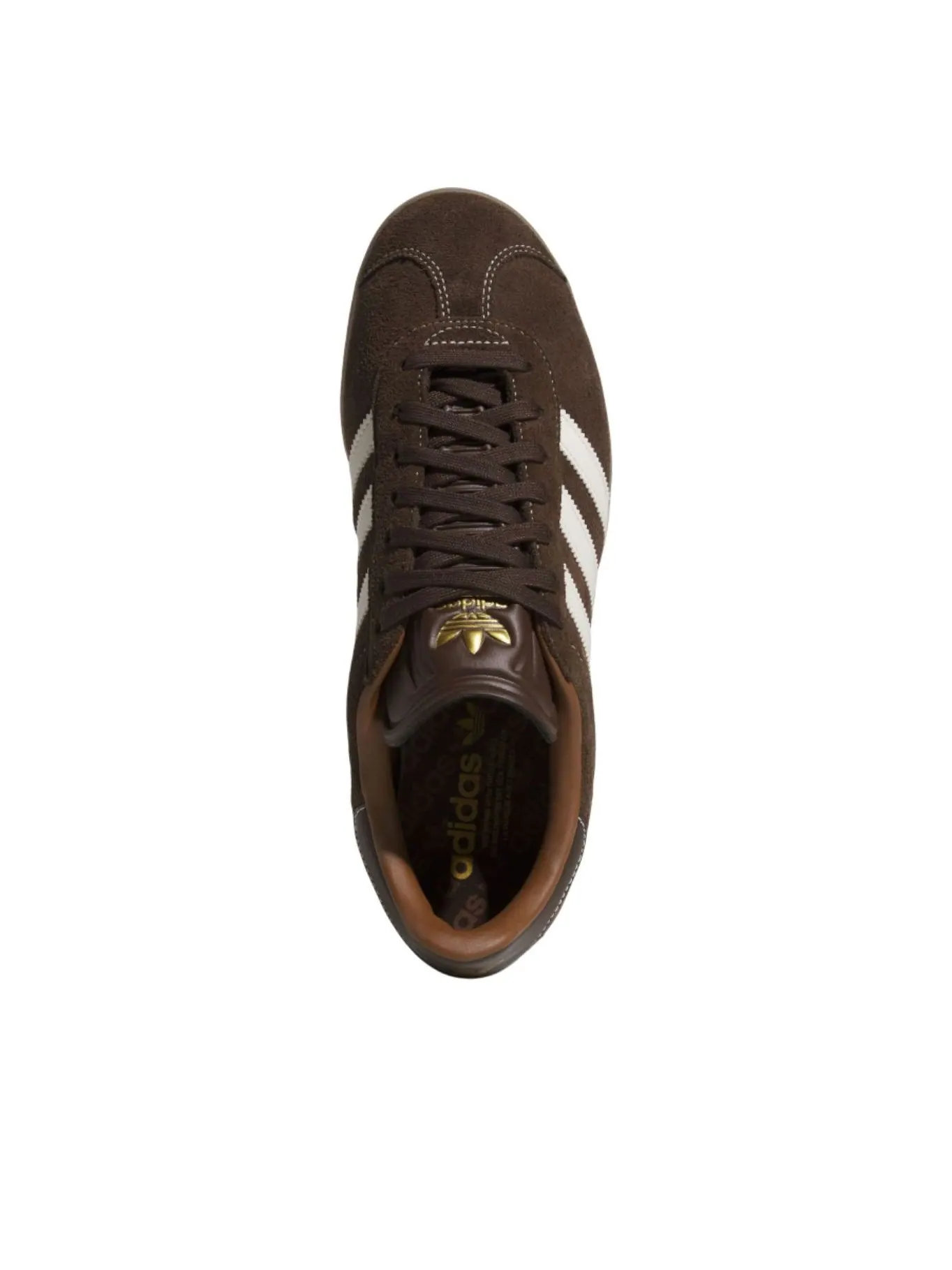 Кроссовки Adidas Gazelle Spikeless Golf 'Dark Brown Chalk White' — изображение 2 из 5, темный коричневый/белый