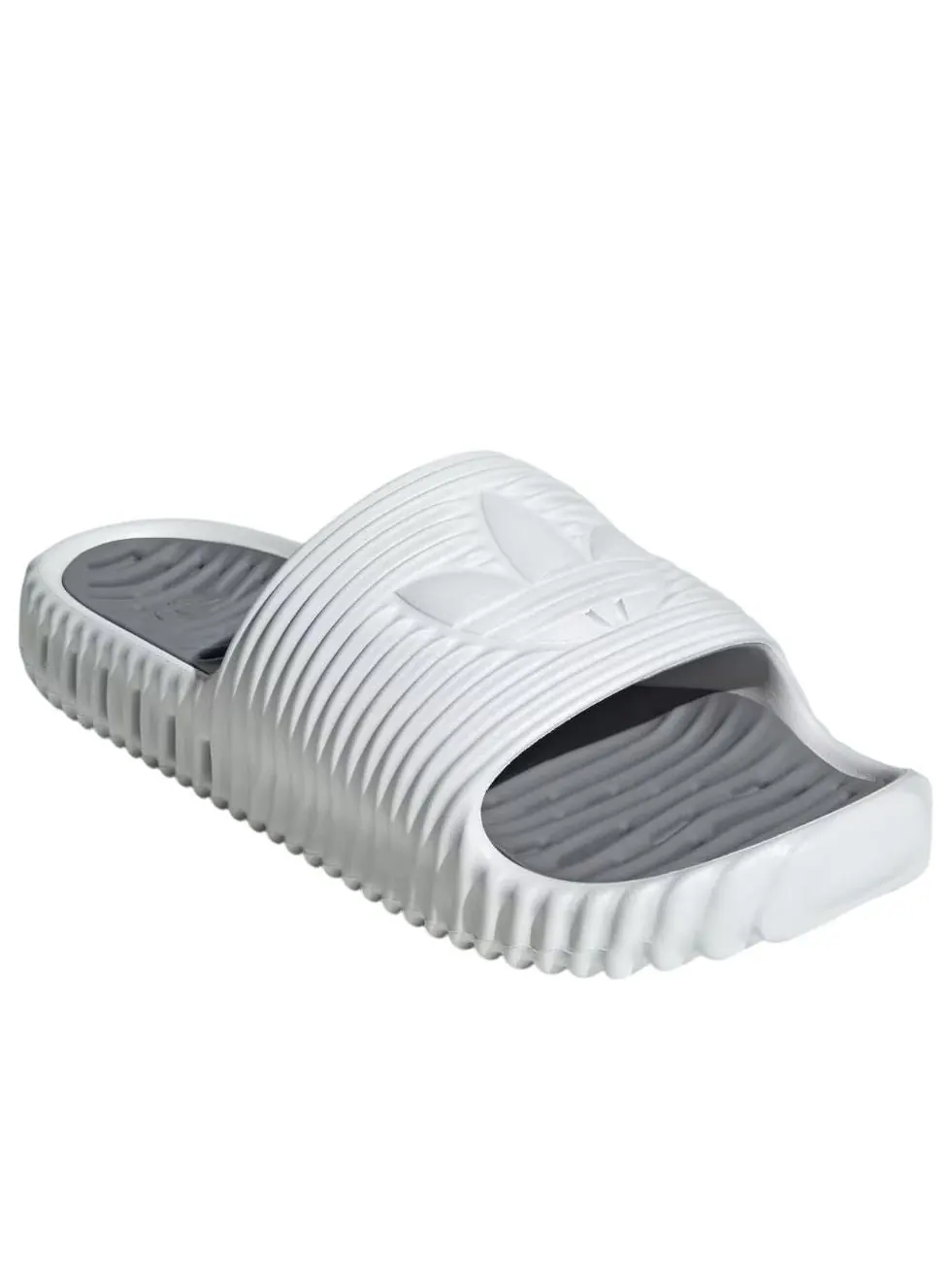 Шлепанцы Adidas Adilette 25 'Crystal White Grey Three' — изображение 5 из 6, белый/серый