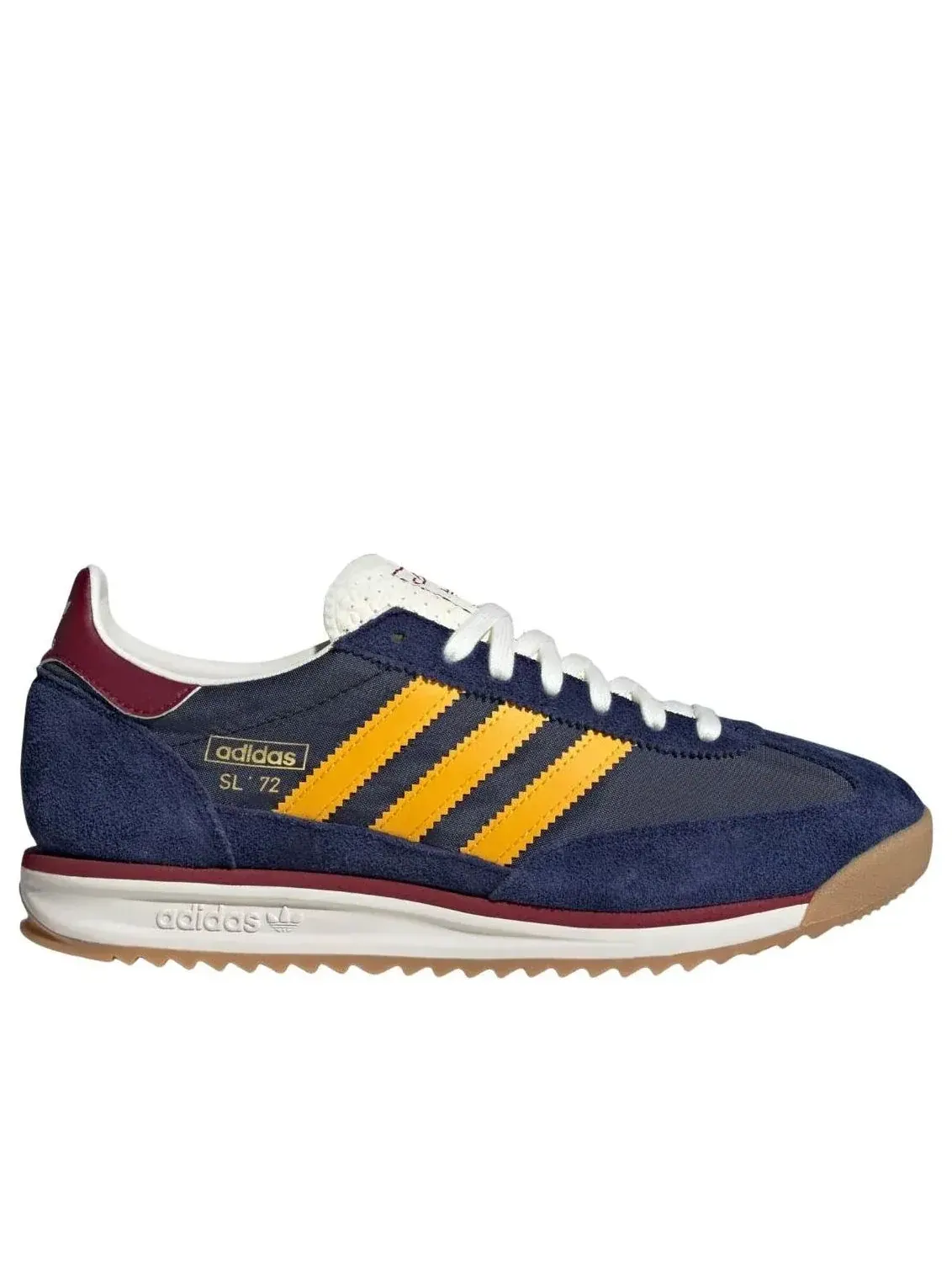 Кроссовки Adidas SL 72 RS 'Dark Blue Yellow' — изображение 2 из 5, темно-синий