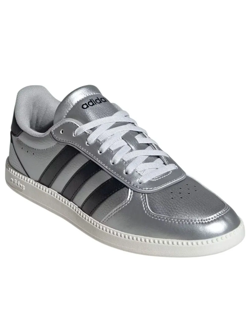 (WMNS) Adidas Breaknet Sleek 'Matte Silver' — изображение 2 из 5, серебристый/черный/белый