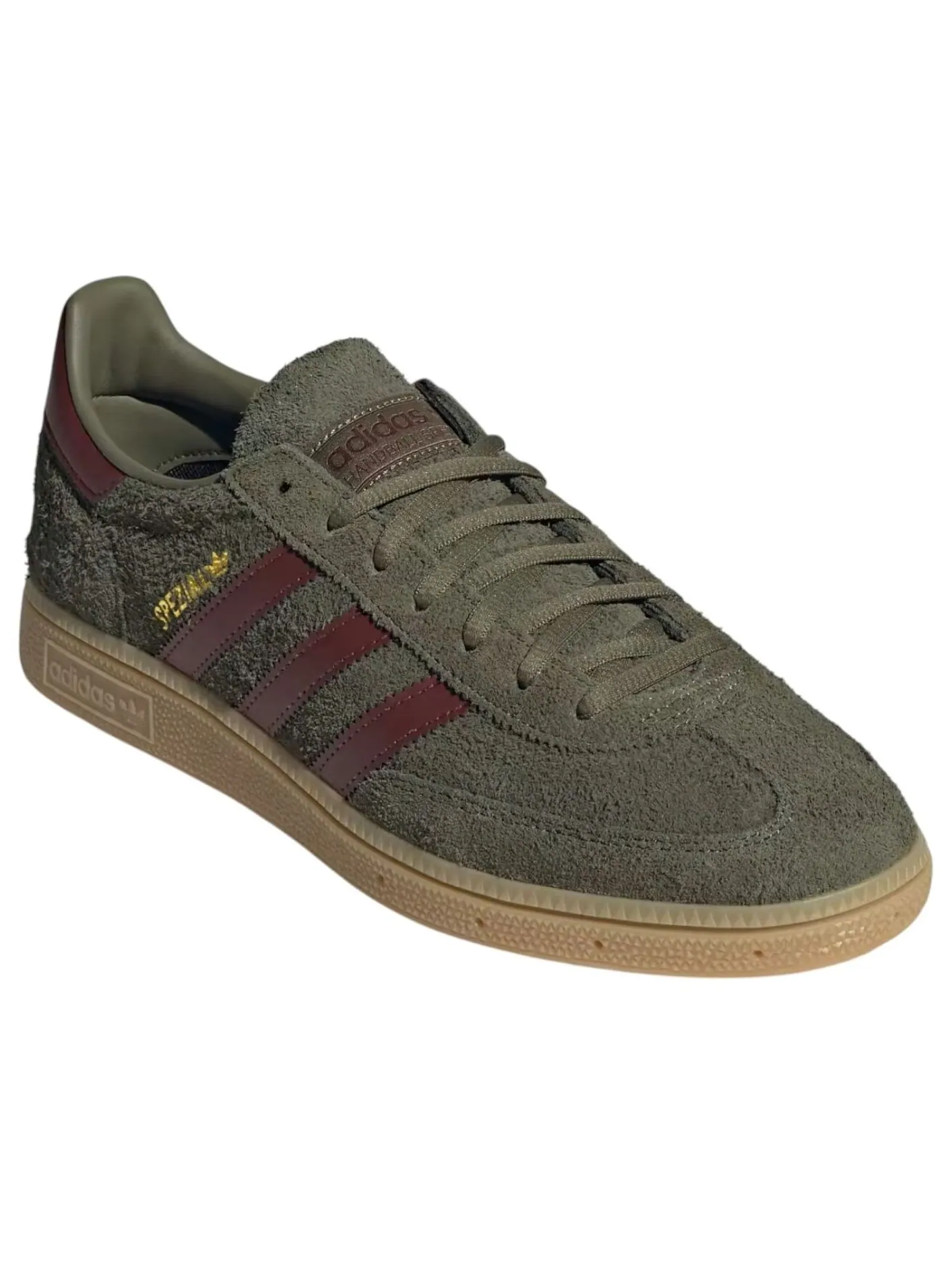 Кроссовки adidas Handball Spezial 'Focus Olive Fox Brown' — изображение 2 из 6, оливковый зеленый