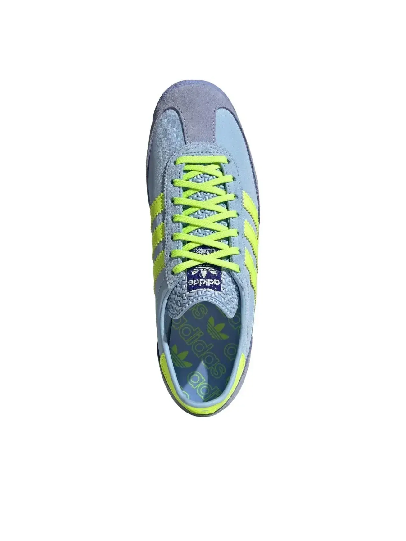 Кроссовки (WMNS) Adidas SL 72 OG 'Clear Sky Signal Green' — изображение 2 из 5, синий