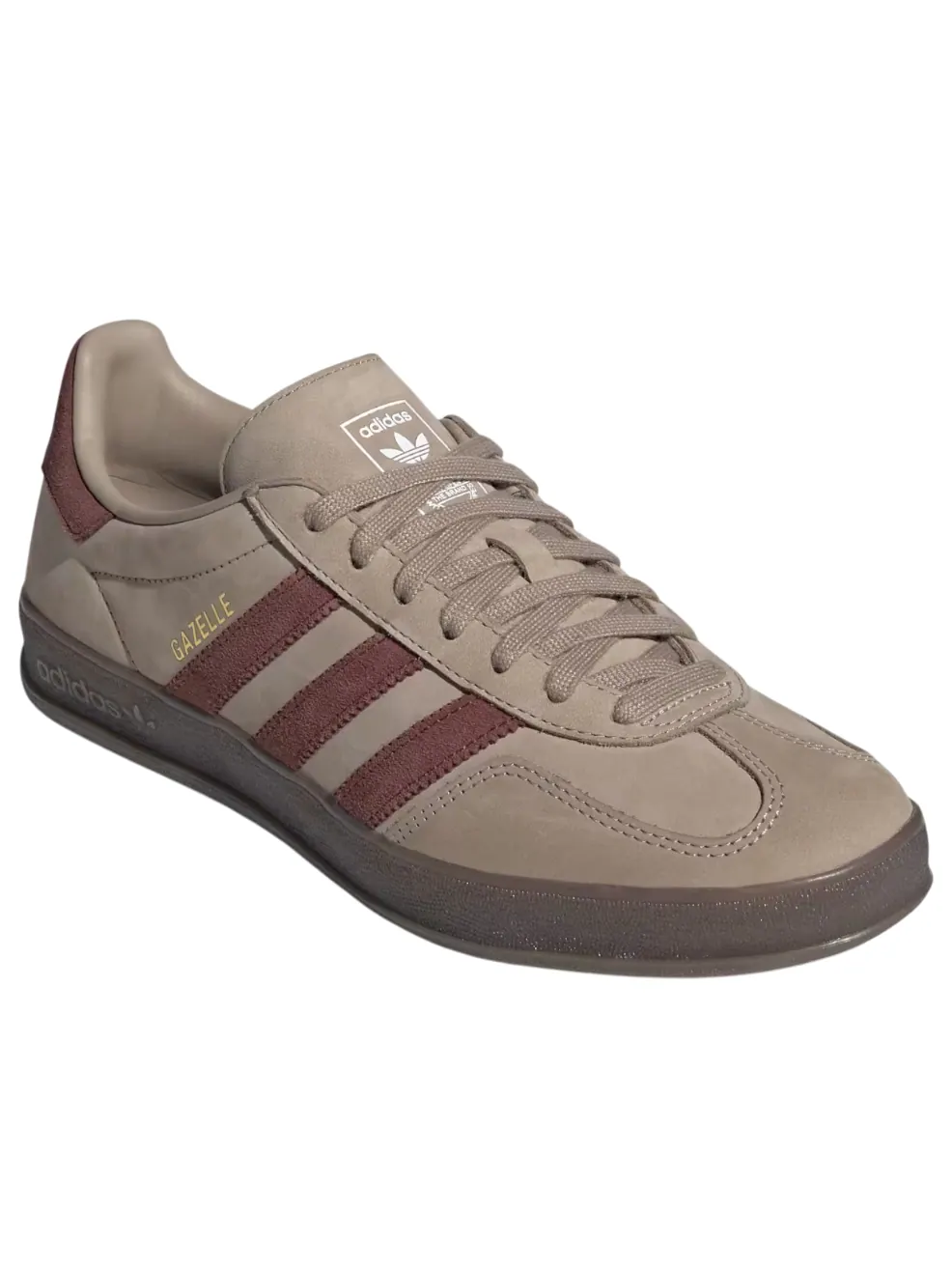 Adidas Gazelle Indoor 'Trace Khaki Fox Brown' — изображение 4 из 5, хаки/коричневый/белый