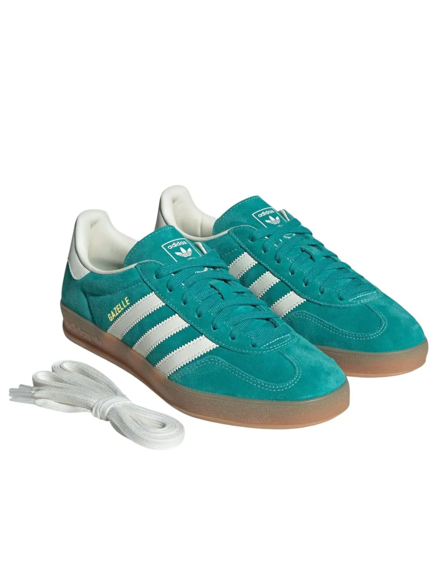 Кроссовки adidas Gazelle Indoor 'Pure Teal Off White' — изображение 2 из 5, зеленый