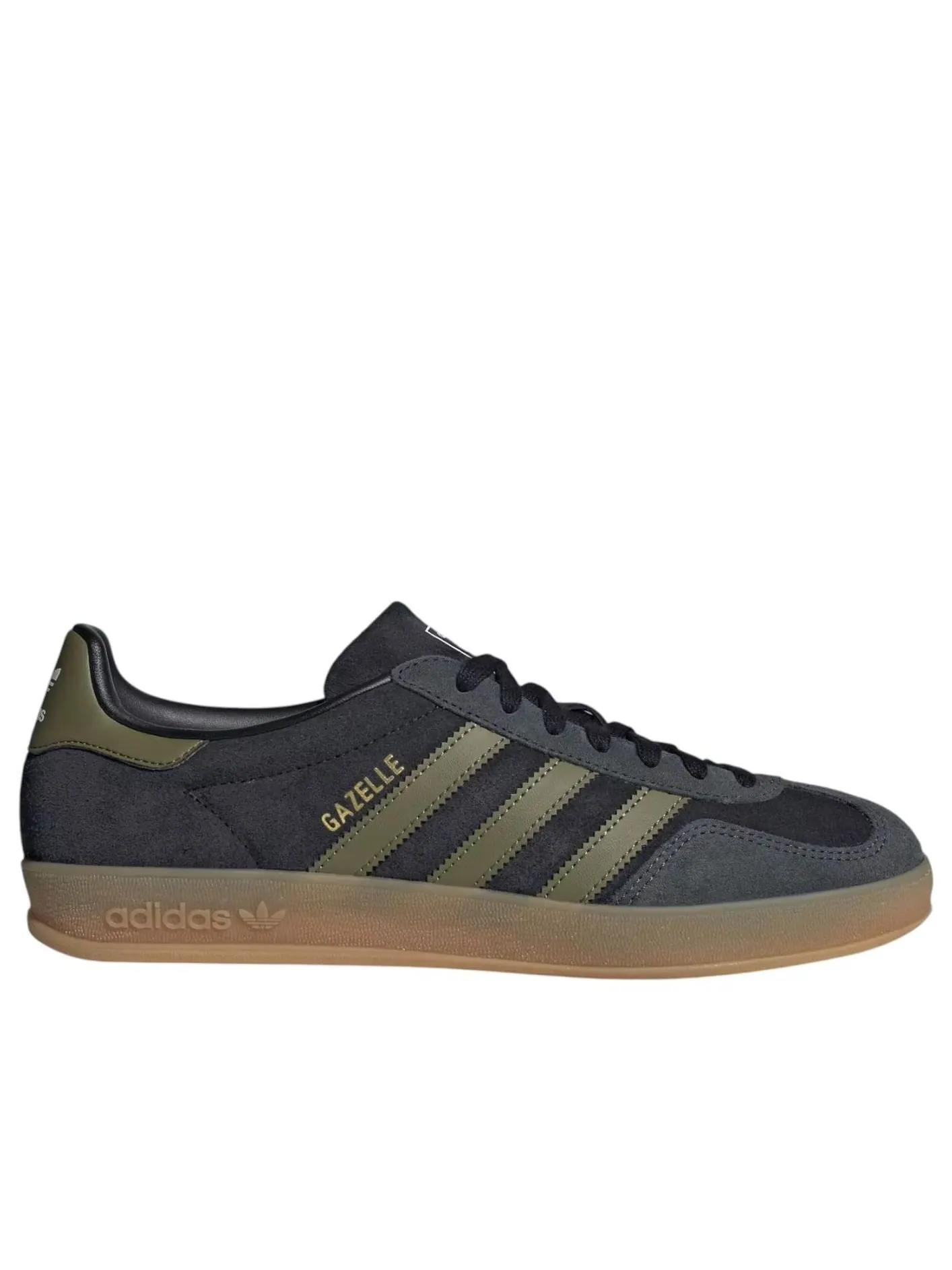 Кроссовки adidas Gazelle Indoor 'Core Black Focus Olive' — изображение 5 из 5, черный