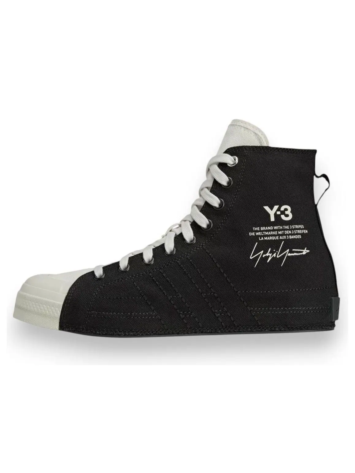 Adidas Y-3 Nizza Hi 'Orbit Grey Black' — изображение 1 из 5, черный/белый