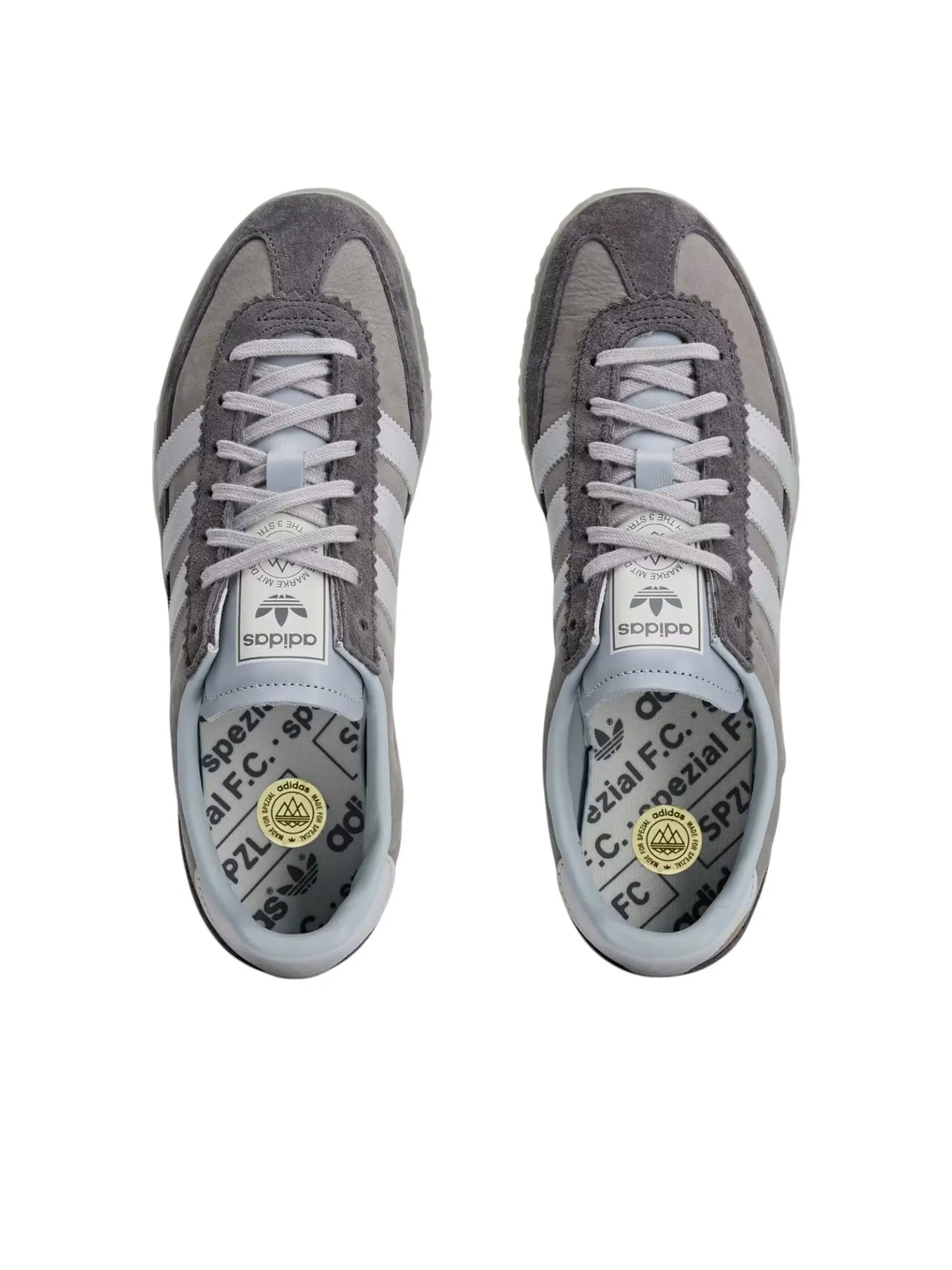 Кроссовки adidas x F.C. Roelee SPZL 'Light Grey Grey Six Light Solid Grey' — изображение 2 из 6, серый