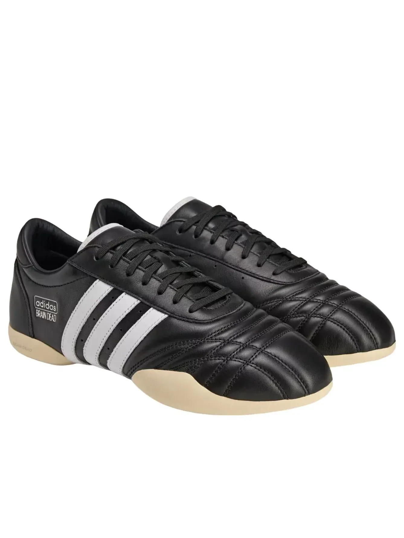 Кроссовки Adidas x Brain Dead Taekwondo 'Core Black Cloud White Warm Vanilla' — изображение 2 из 5, черный