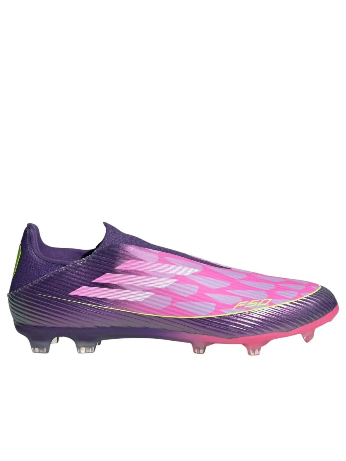 Adidas x Lamine Yamal F50 League Laceless 'Purple' — изображение 2 из 4, фиолетовый/белый