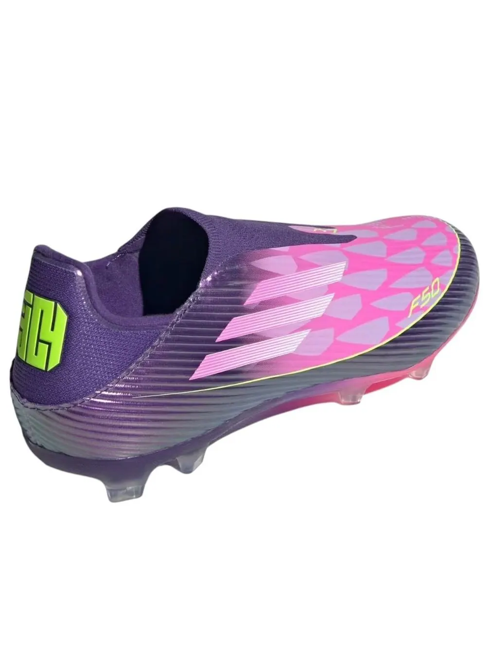 Adidas x Lamine Yamal F50 League Laceless 'Purple' — изображение 4 из 4, фиолетовый/белый