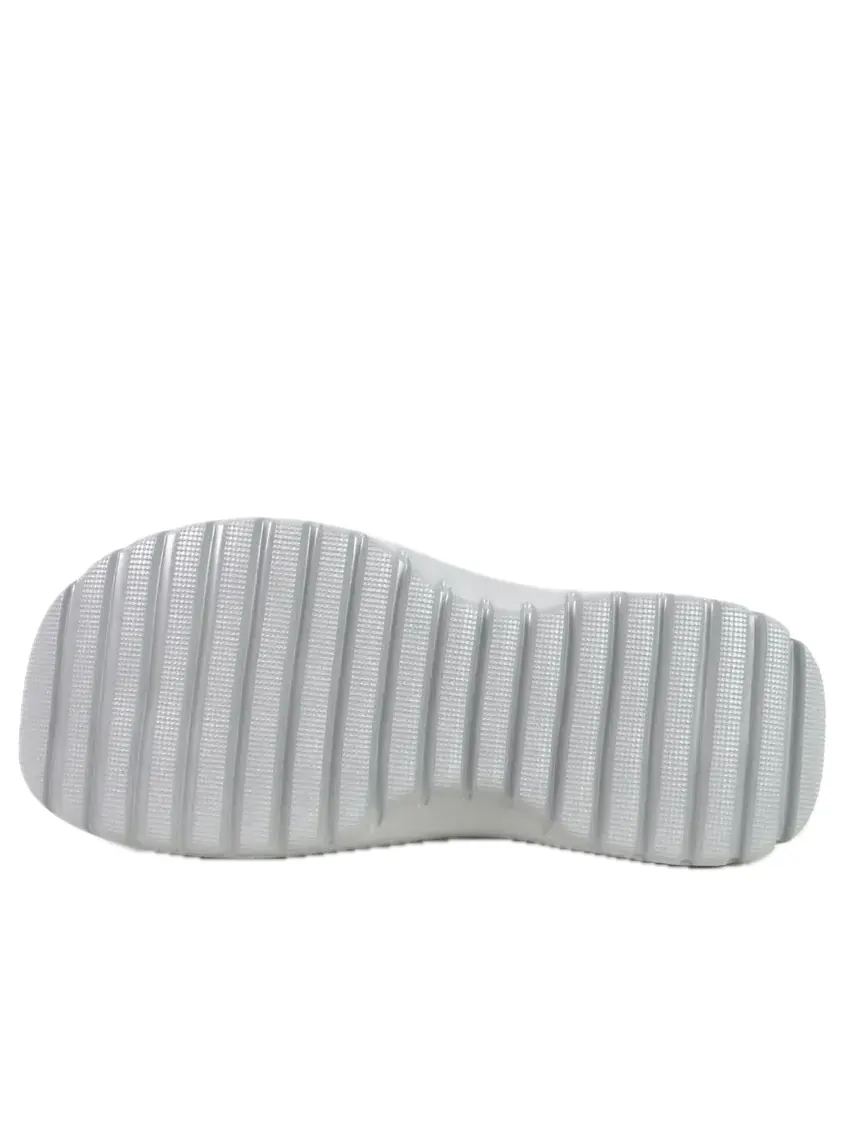 Сандалии (WMNS) adidas Adilette Clog Platform 'Silver Metallic' — изображение 4 из 4, серебряный