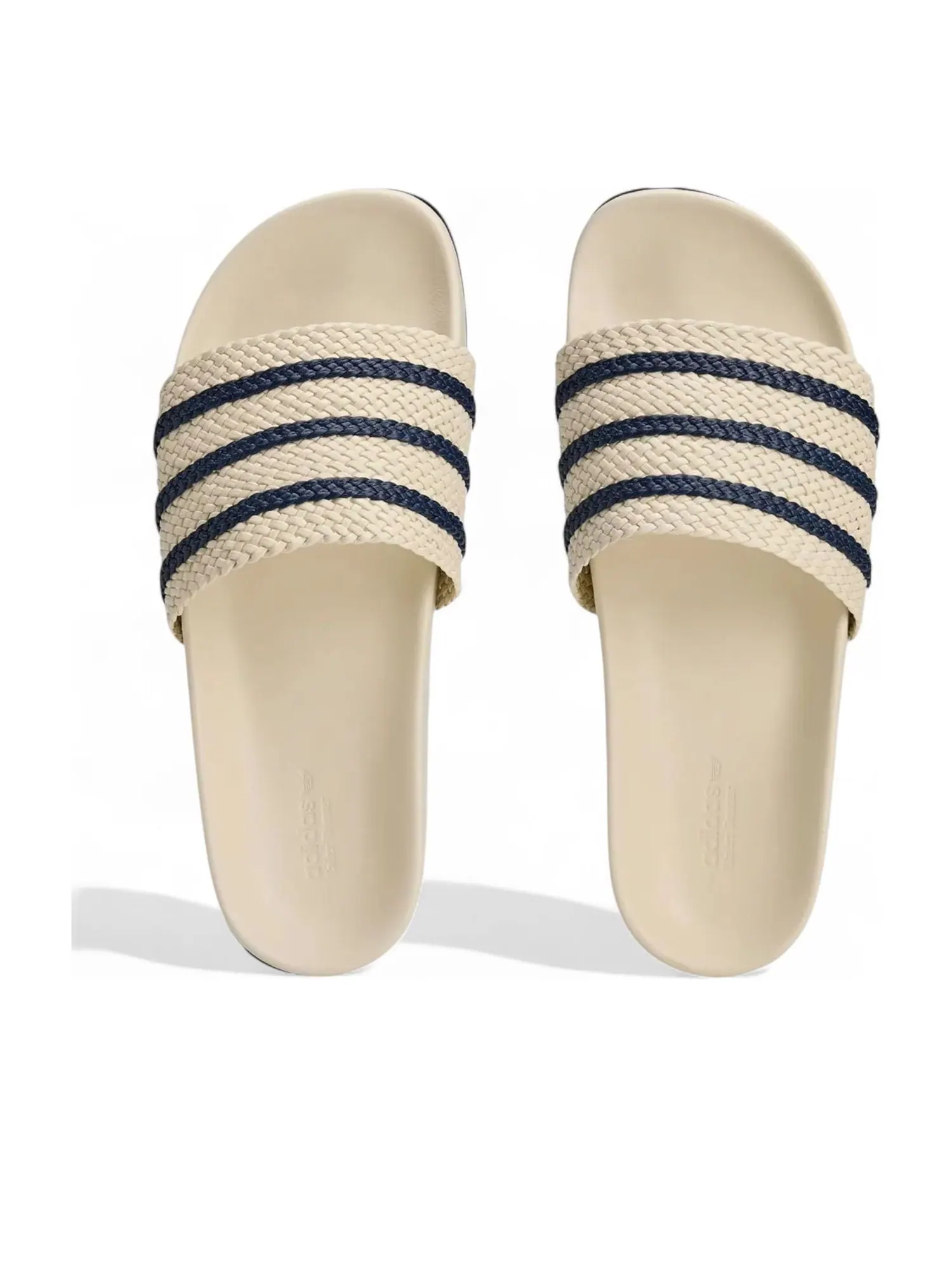 Шлепанцы adidas x Wales Bonner Adilette Slides 'Wonder White' — изображение 5 из 6, бежевый