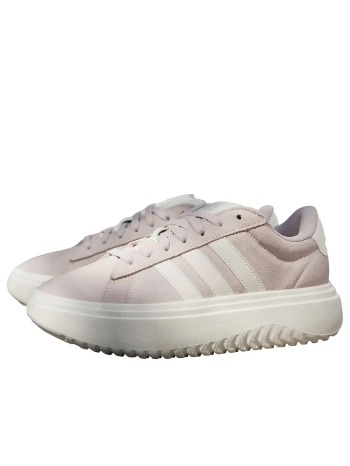 (WMNS) Adidas Grand Court Platform 'Putty Mauve White' — изображение 3 из 4, белый/белый