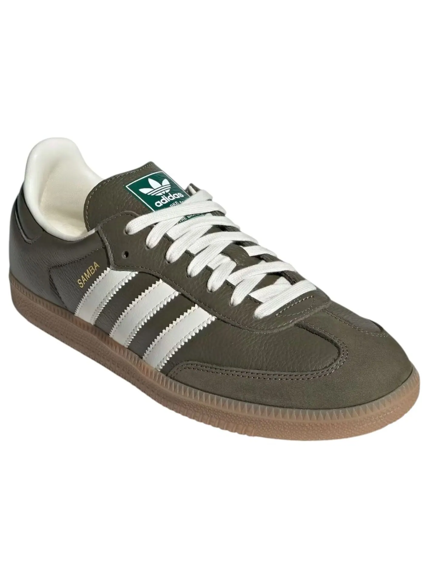 Adidas Samba 'Medium Dark Khaki Off White' — изображение 2 из 5, темный хаки/белый