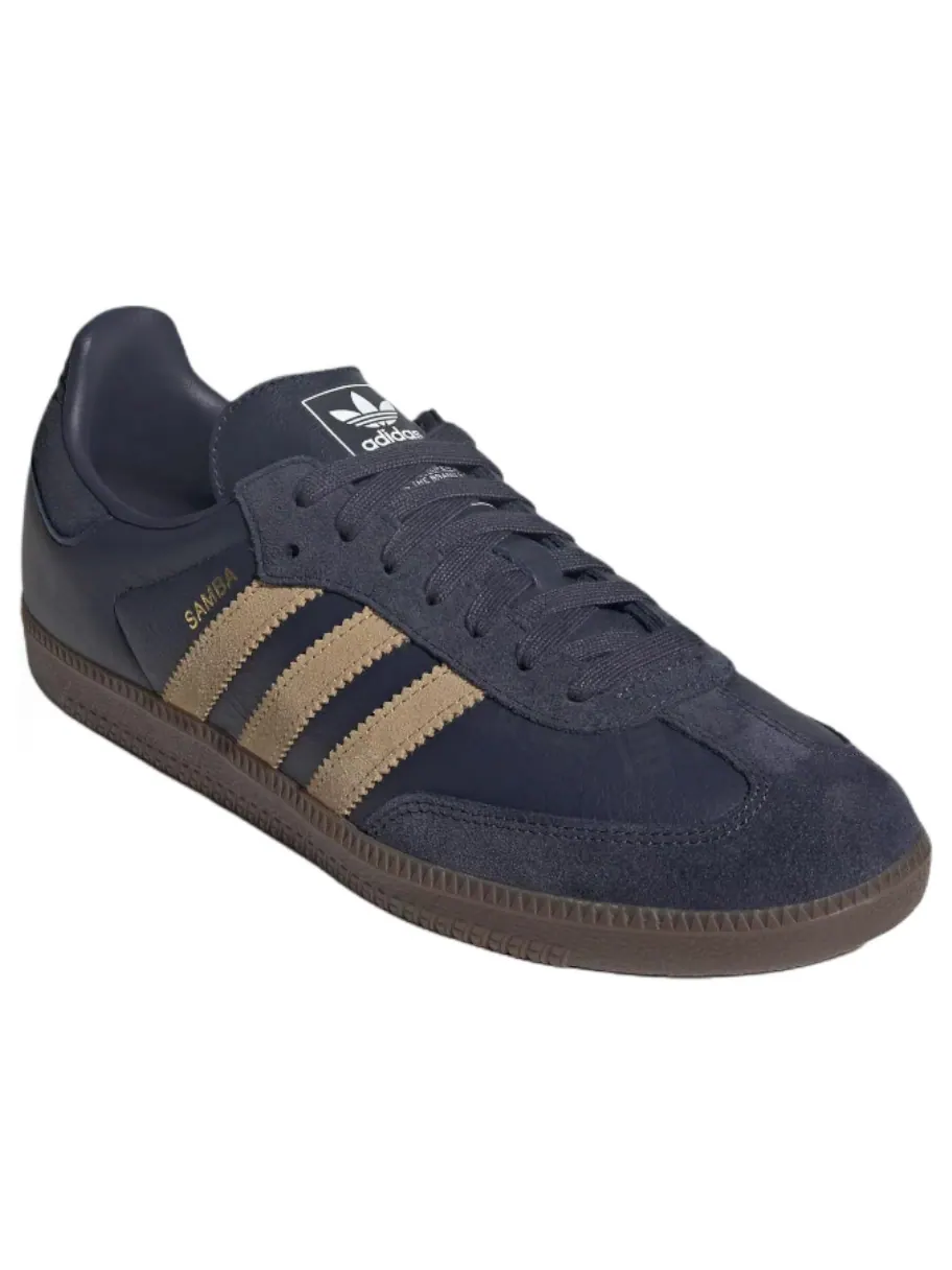 Adidas Samba 'Shadow Navy Golden Beige Gum' — изображение 2 из 6