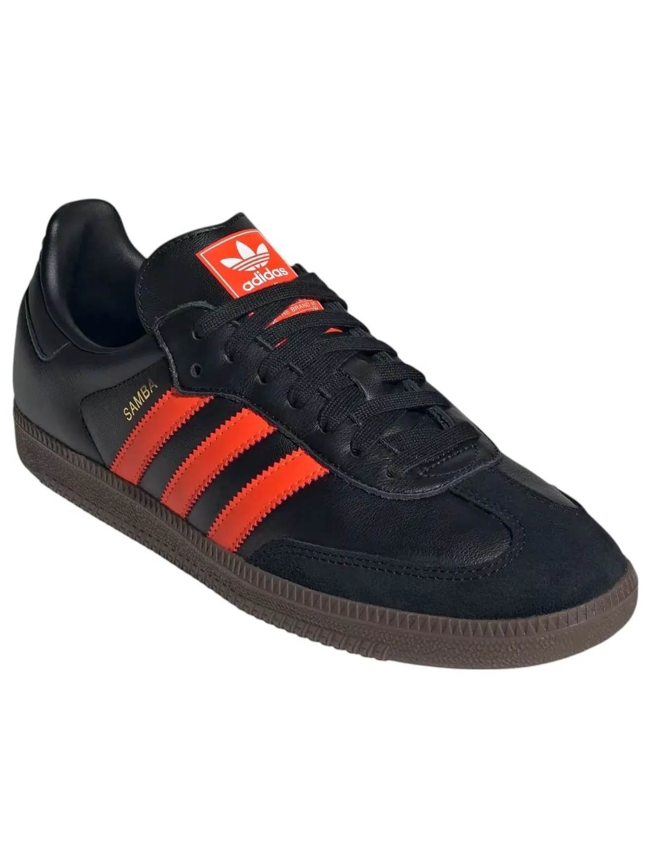 Adidas Samba OG 'Black Impact Orange' — изображение 3 из 6, черный/оранжевый
