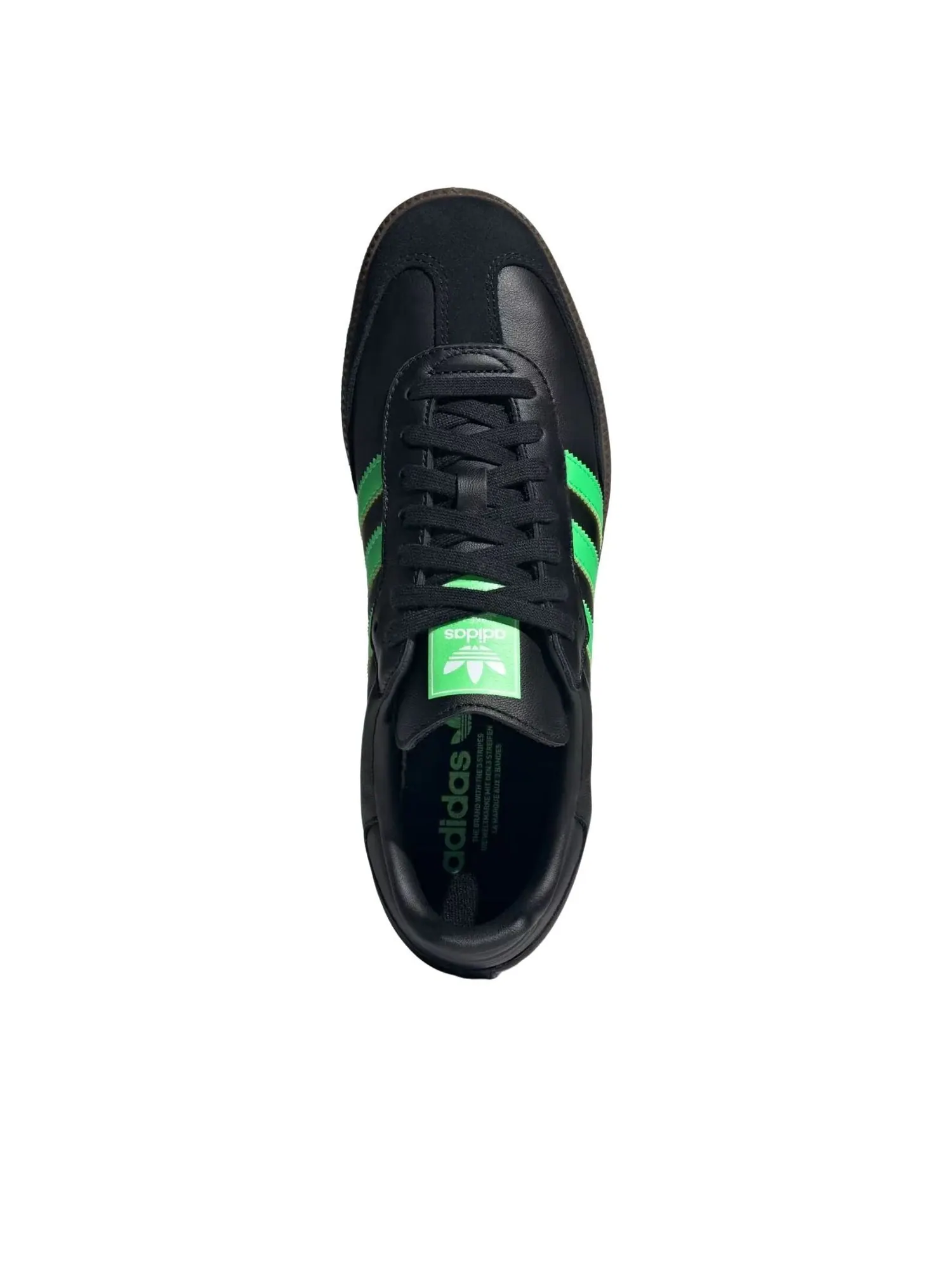 Adidas Samba 'Core Black Screaming Green Gum' — изображение 2 из 6, черный/зеленый