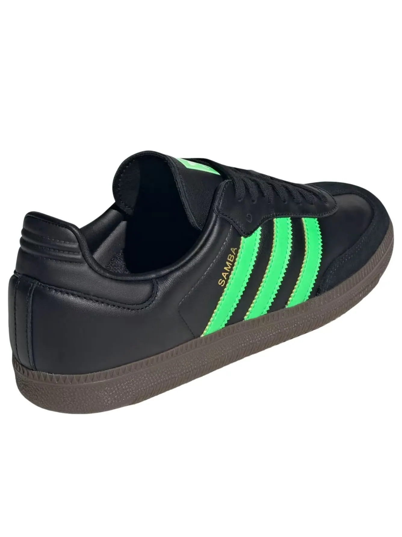 Adidas Samba 'Core Black Screaming Green Gum' — изображение 5 из 6, черный/зеленый