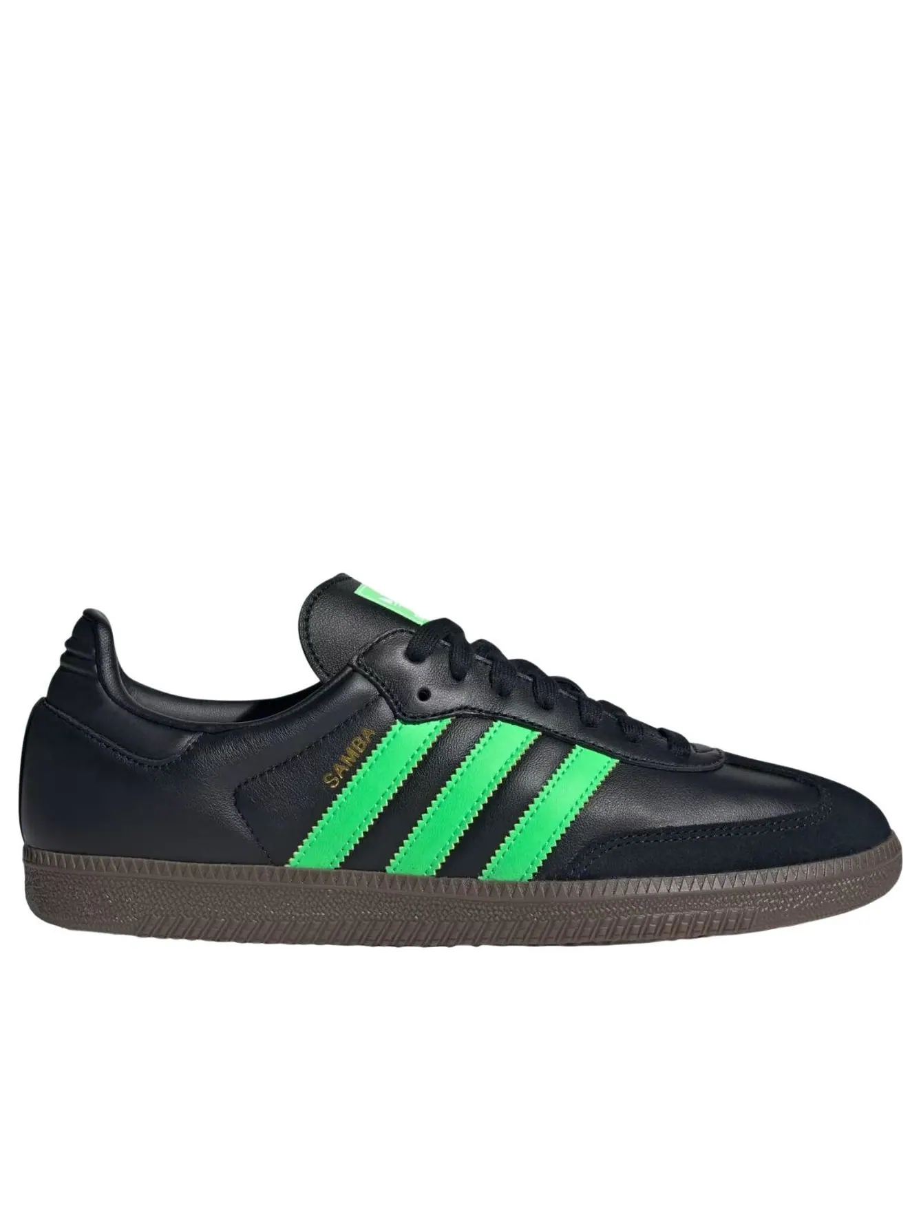 Adidas Samba 'Core Black Screaming Green Gum' — изображение 6 из 6, черный/зеленый