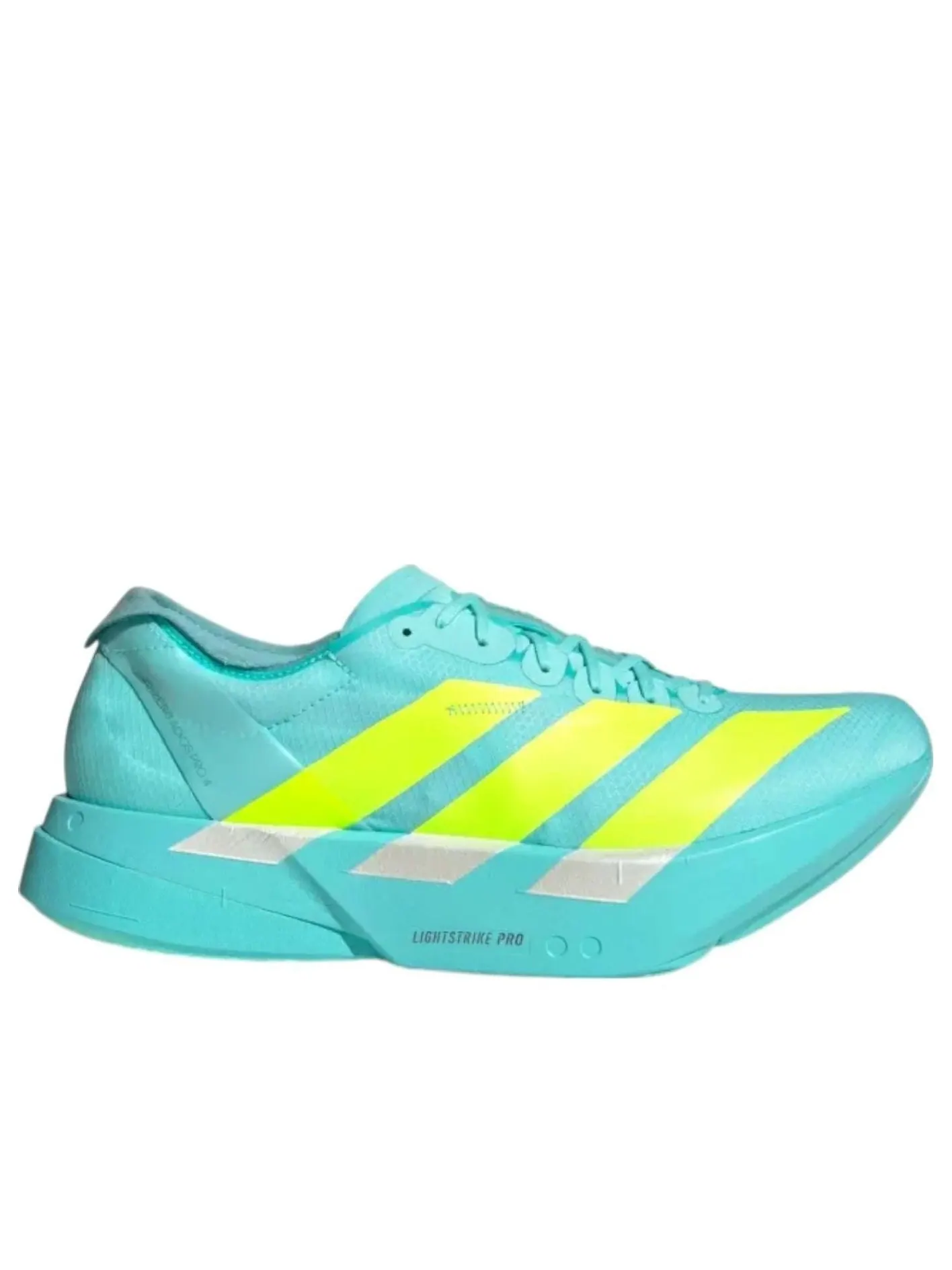 Кроссовки adidas Adizero Adios Pro 4 'Flash Aqua Lucid Lemon' — изображение 2 из 5, синий
