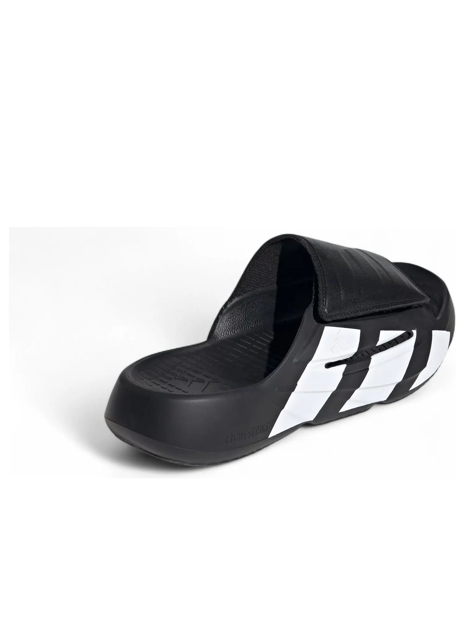 Шлепанцы adidas Lightblaze Slides 'Black White' — изображение 4 из 6, черный