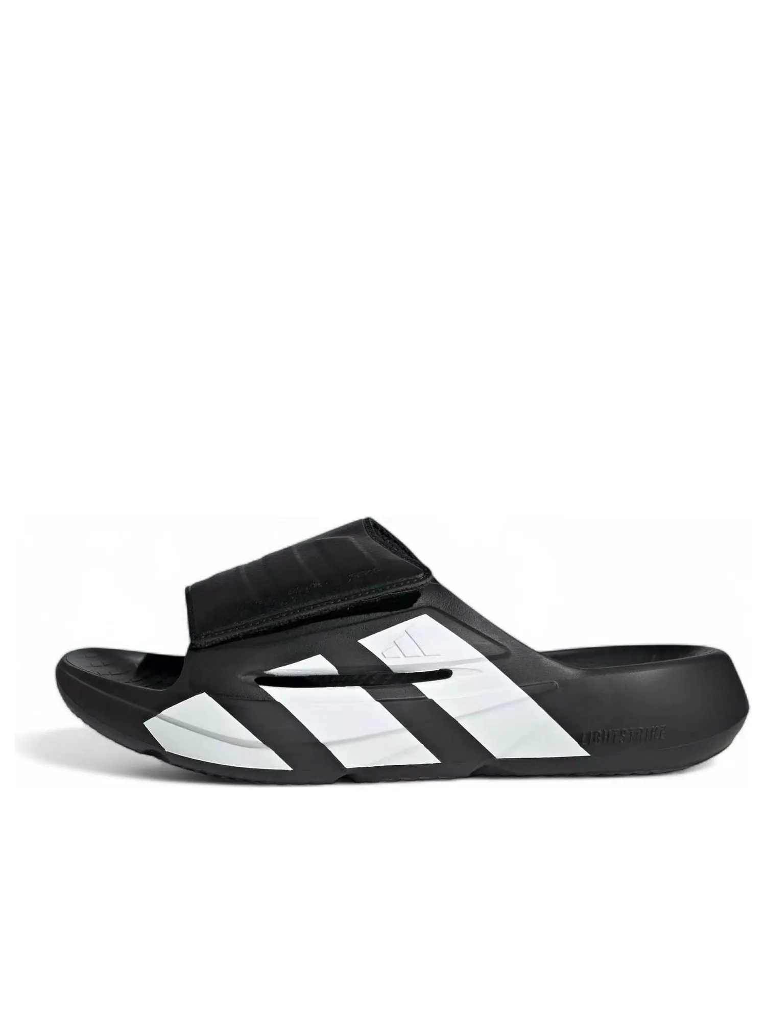 Шлепанцы Adidas Lightblaze 'Black White' — изображение 1 из 6, черный/белый/белый