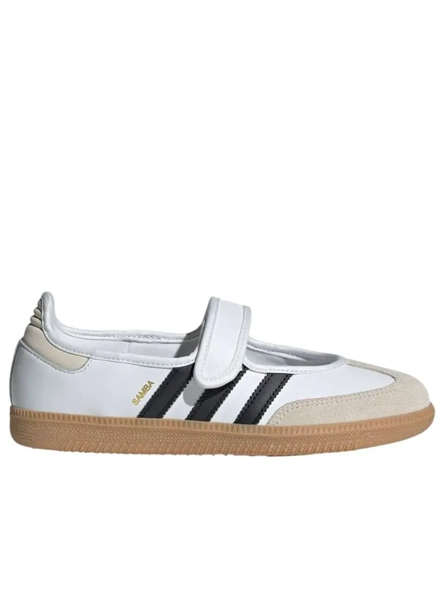 Кроссовки (WMNS) adidas Samba Jane 'White Black' — изображение 2 из 5, белый