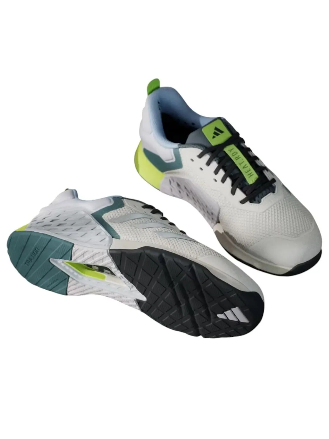 Кроссовки adidas Dropset 3 'Chalk White Silver Metallic Teal' — изображение 2 из 4, белый