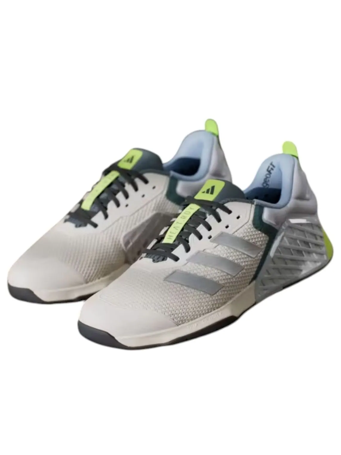 Кроссовки adidas Dropset 3 'Chalk White Silver Metallic Teal' — изображение 4 из 4, белый