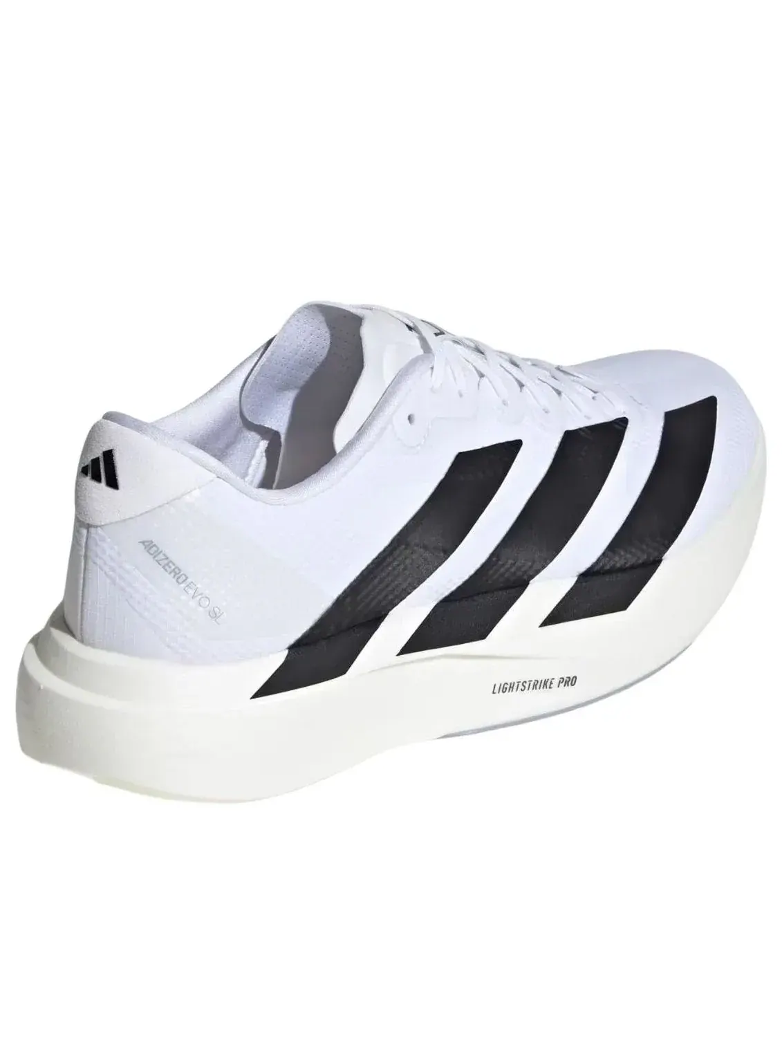 Кроссовки Adidas Adizero Evo SL Woven 'White Black' — изображение 5 из 5, белый